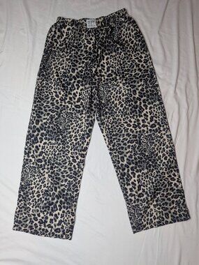 Women’s Cheetah Print Silky Pants – Size XL